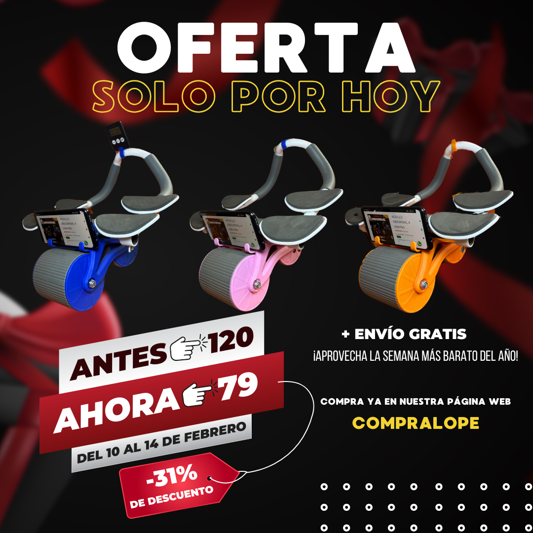 RODILLO ABDOMINAL 4 soportes  2025